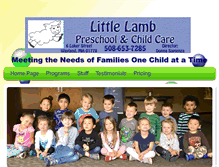 Tablet Screenshot of littlelambschool.org